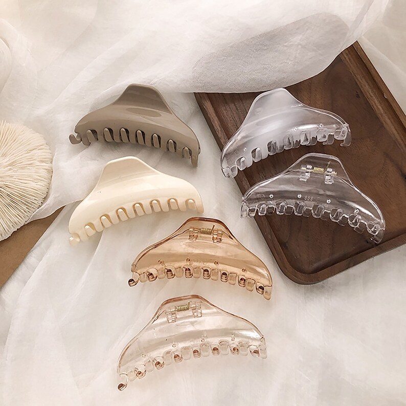 Acetate Hair Claw,Hair Clip French,Girlish Hair Clip,Bath Hair Claw INS Acrylic Hair Claw,Tortoise Hair Claw Transparent Hair Claw