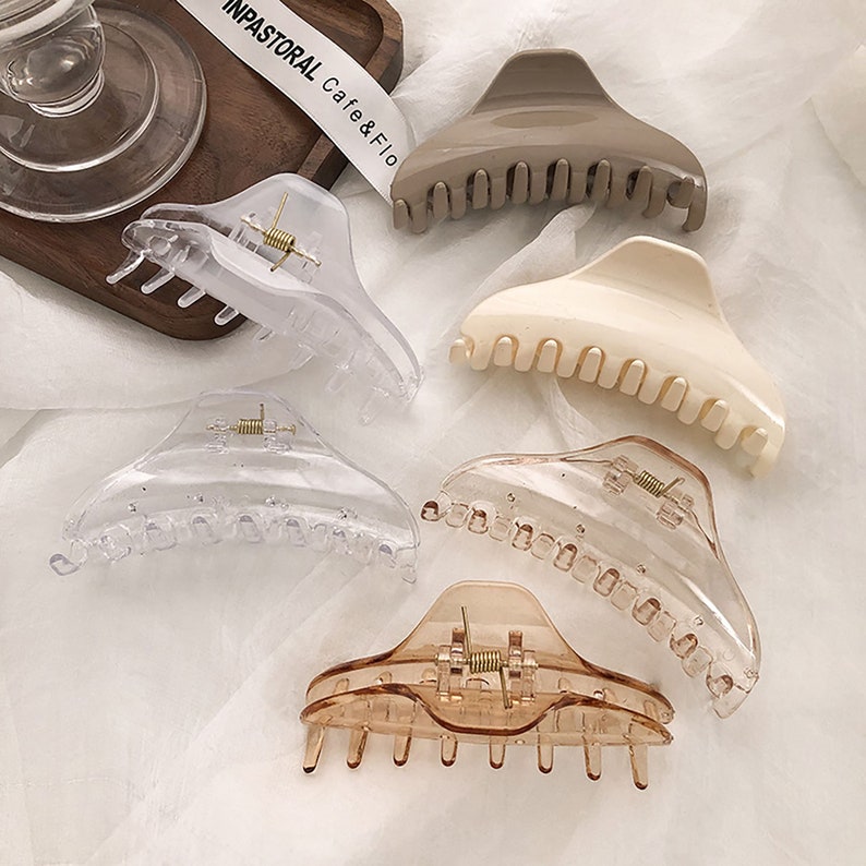Acetate Hair Claw,Hair Clip French,Girlish Hair Clip,Bath Hair Claw INS Acrylic Hair Claw,Tortoise Hair Claw Transparent Hair Claw