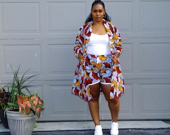 African shorts and top for ladies Clearance
