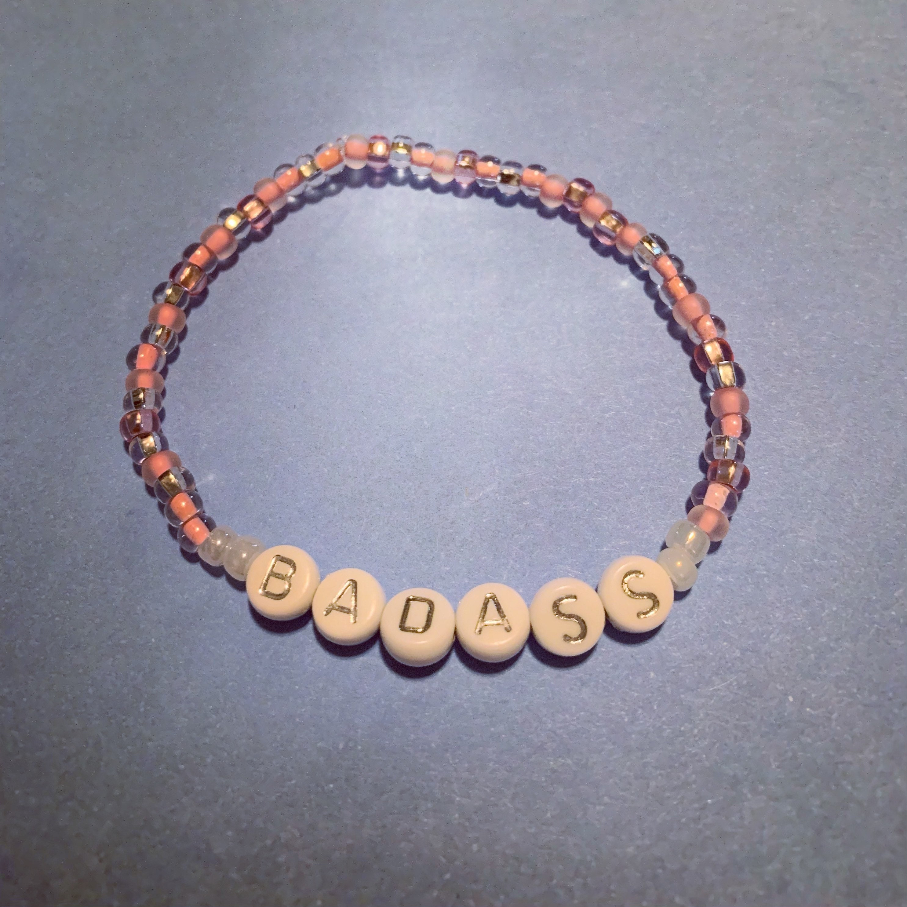 BADASS Sassy Beaded Stretch Bracelet Etsy UK