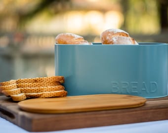 Reserved for Frank, Vintage Alessi Bread Bin: Cobalt Blue