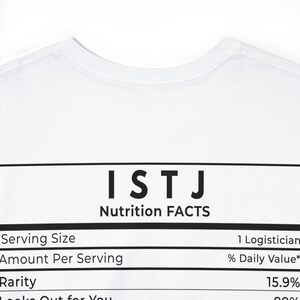Weiß Istj Nutrifact Unisex Schwere Baumwolle T-Shirt - Istj Nutrifact Shirt für Geschenke - Lustige Geschenke für Istj Persönlichkeiten - Istj Gf BF Geschenk