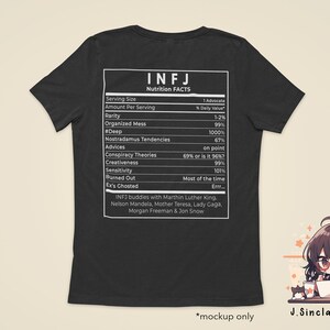 INFJ Nutrition Facts T-Shirt