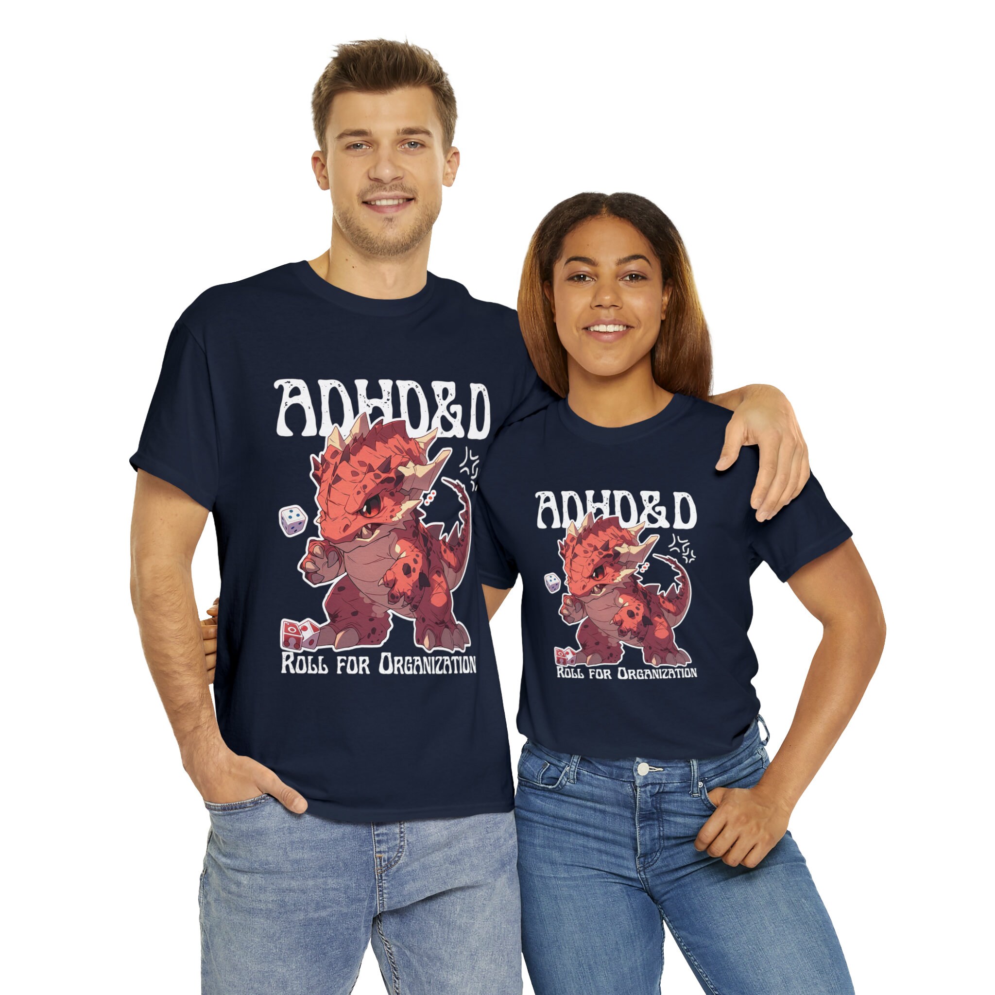 Black or Navy ADHD&D Roll for Organization Tshirt Adhdnd Shirt Gifts