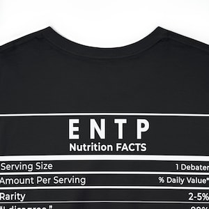 Schwarzes Marine Entp Nutrifact Unisex T-Shirt aus schwerer Baumwolle - Entp Nutrifact Shirt für Geschenke - Lustige Geschenke für Entp Persönlichkeiten - Entp Gf BF