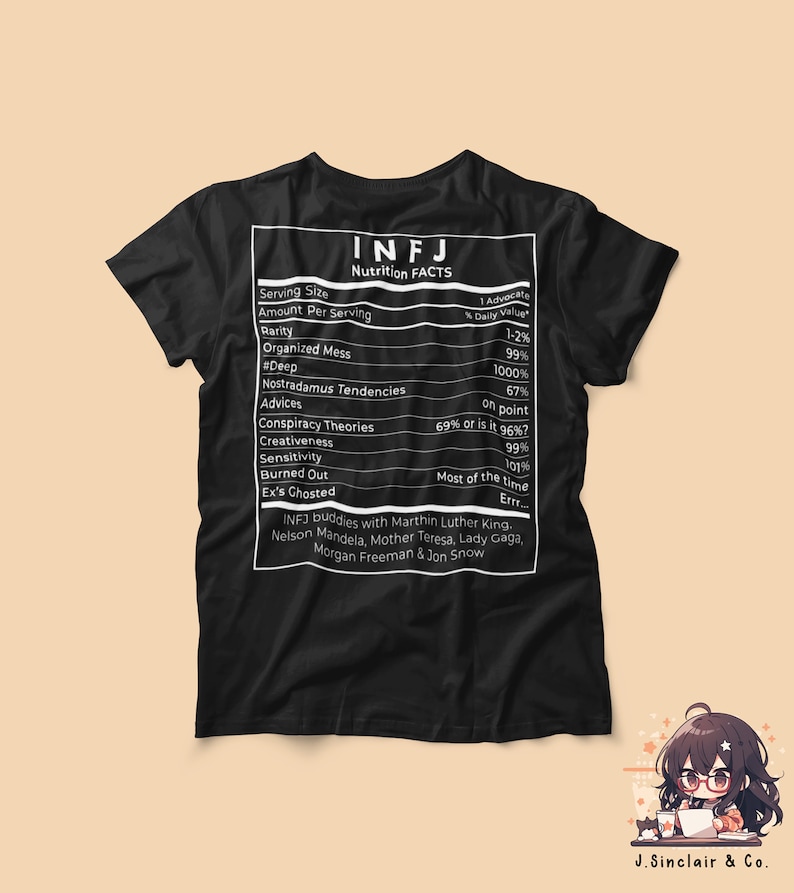 INFJ Nutrition Facts T-Shirt
