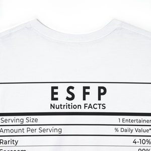 White Esfp Nutrifact Unisex Heavy Cotton Tee - Esfp Nutrifact Shirt for Gifts - Funny Gifts for Esfp Personalities - Esfp Gf BF gift