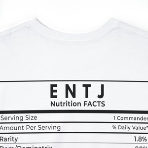 White Entj Nutrifact Unisex Heavy Cotton Tee - Entj Nutrifact Shirt for Gifts - Funny Gifts for Entj Personalities - Entj Gf BF gift