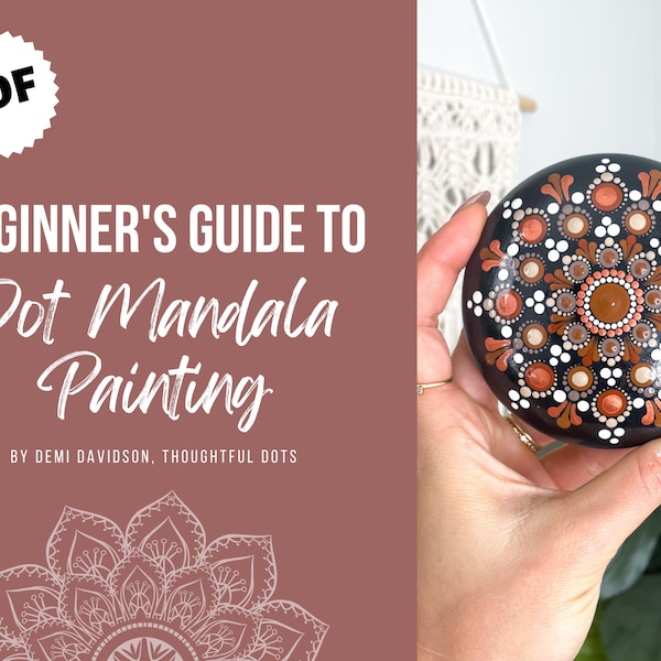 80 Seiten E-Book | Anfängerleitfaden für die Dot-Mandala-Malerei | Dot Art | Rock Kunst
