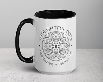 Logotipo de puntos pensativos Taza