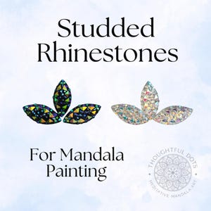 100 pezzi di strass iridescenti a forma di occhio di cavallo con retro piatto per pittura mandala / 7 x 15 mm in acrilico