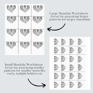 40 Mandala Brushstrokes Practice Pattern Sheets image 3