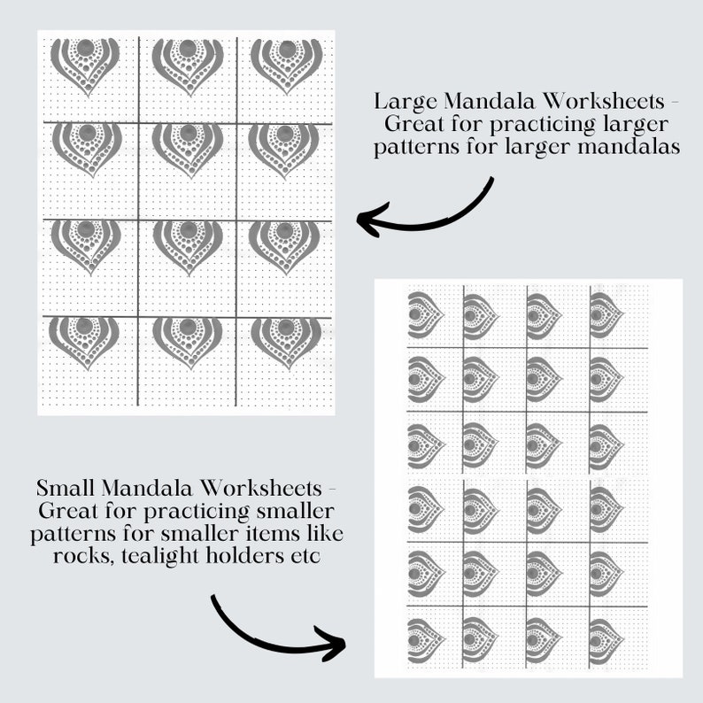 40 Mandala-Blätter zum Üben von Pinselstrichen Bild 3