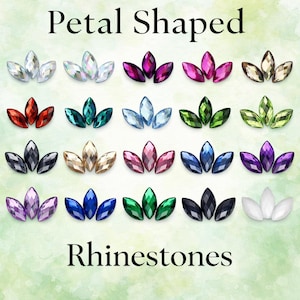 150pcs | Flatback Horse Eye Rhinestones for Mandala Painting | 7x15mm