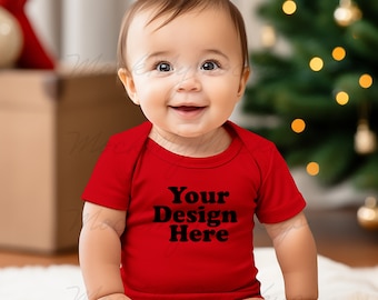 Red Rabbit Skins 4424 Body Weihnachten Mockup Bodysuit Mockup Strampler Weihnachten Mockup