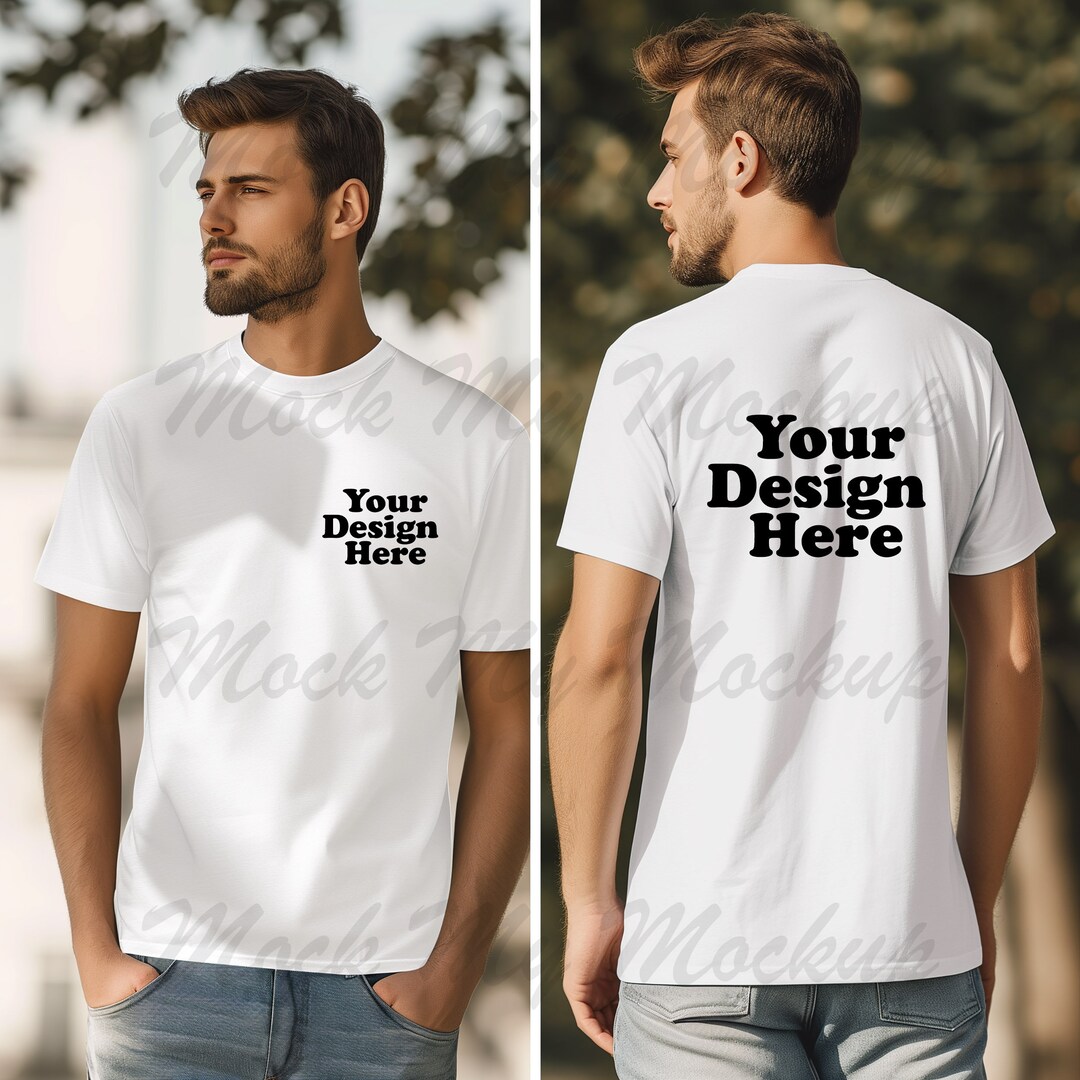 Collection 28+ Photos white t shirt mockup front and back Completed