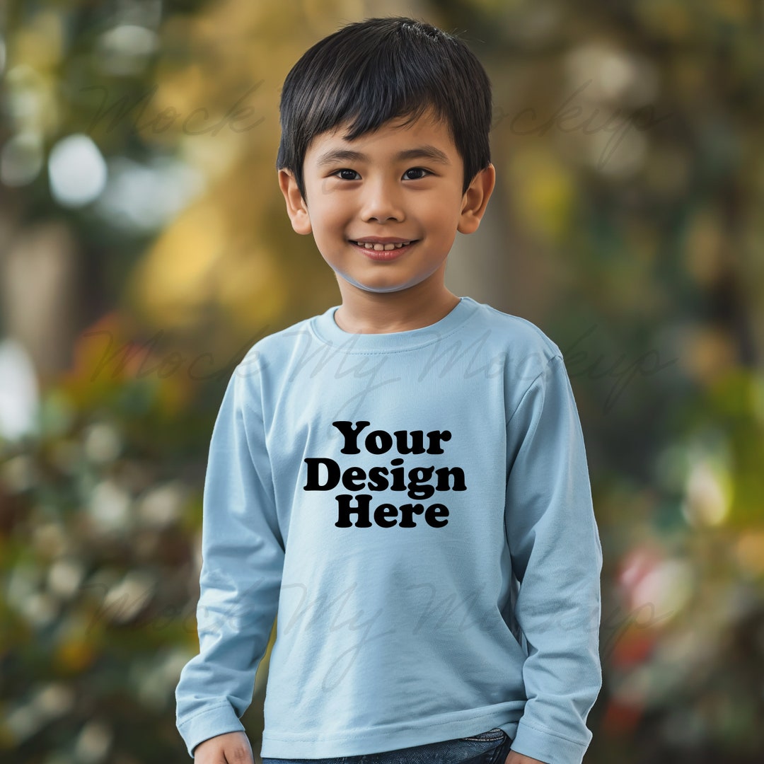 Toddler Script Tee Blue main image 0