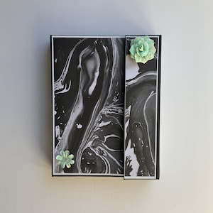 Álbum de fotos prediseñado en blanco y negro, regalo de jubilación, regalo de cumpleaños único, regalo para madres, álbum de recortes hecho a mano.