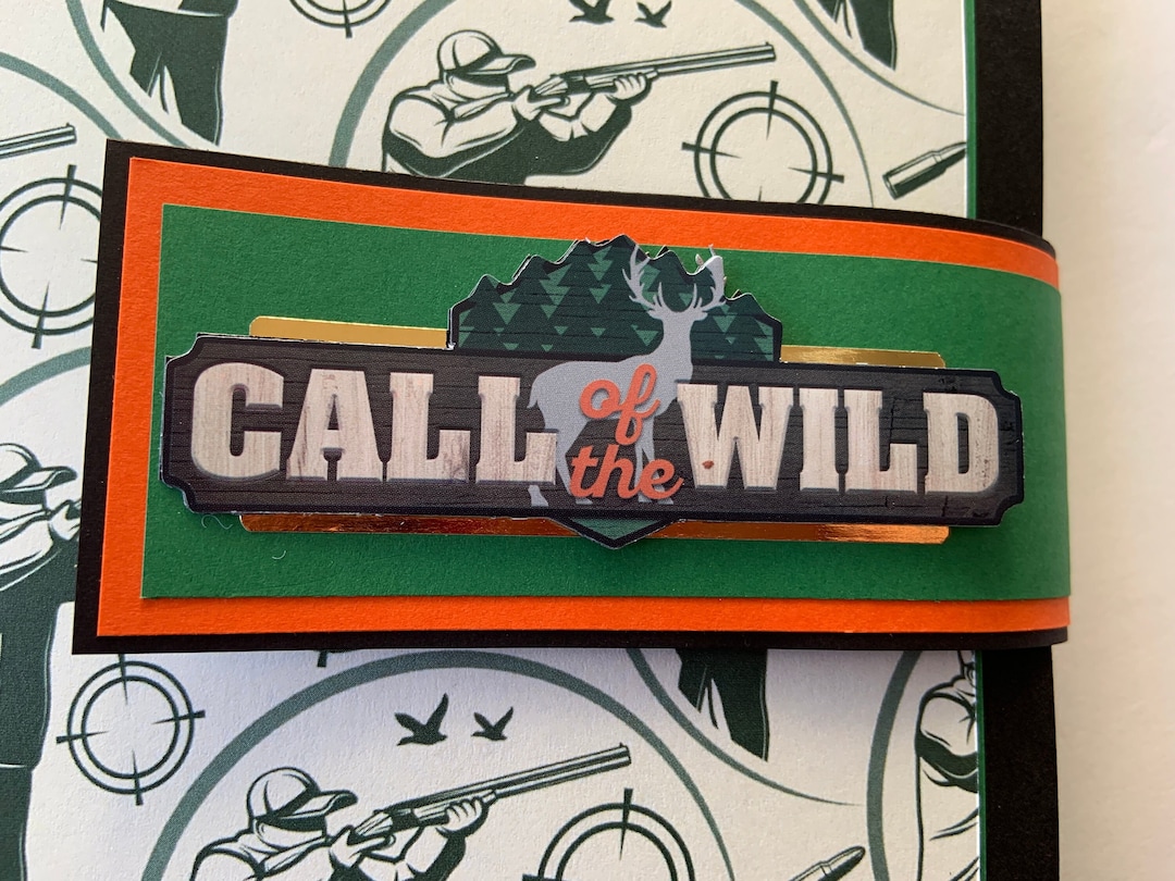 Handmade Nature and Hunting Scrapbook, Photo Album, Unique Gift for Dad