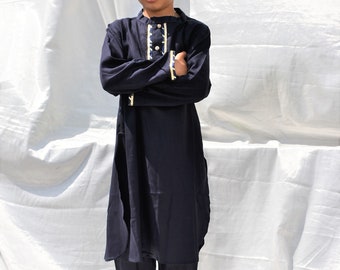 Navy Blue Kurta Pajyama