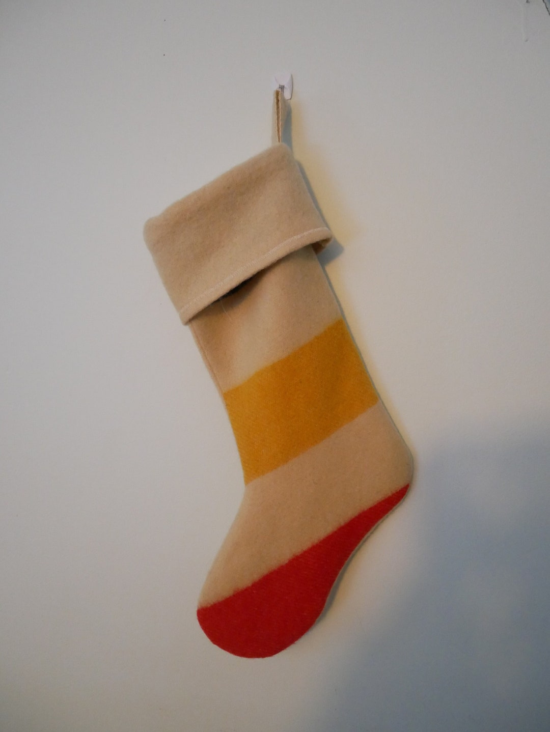 Hudson Bay Stocking Trappers Style Woolen Mills Blanket Handmade