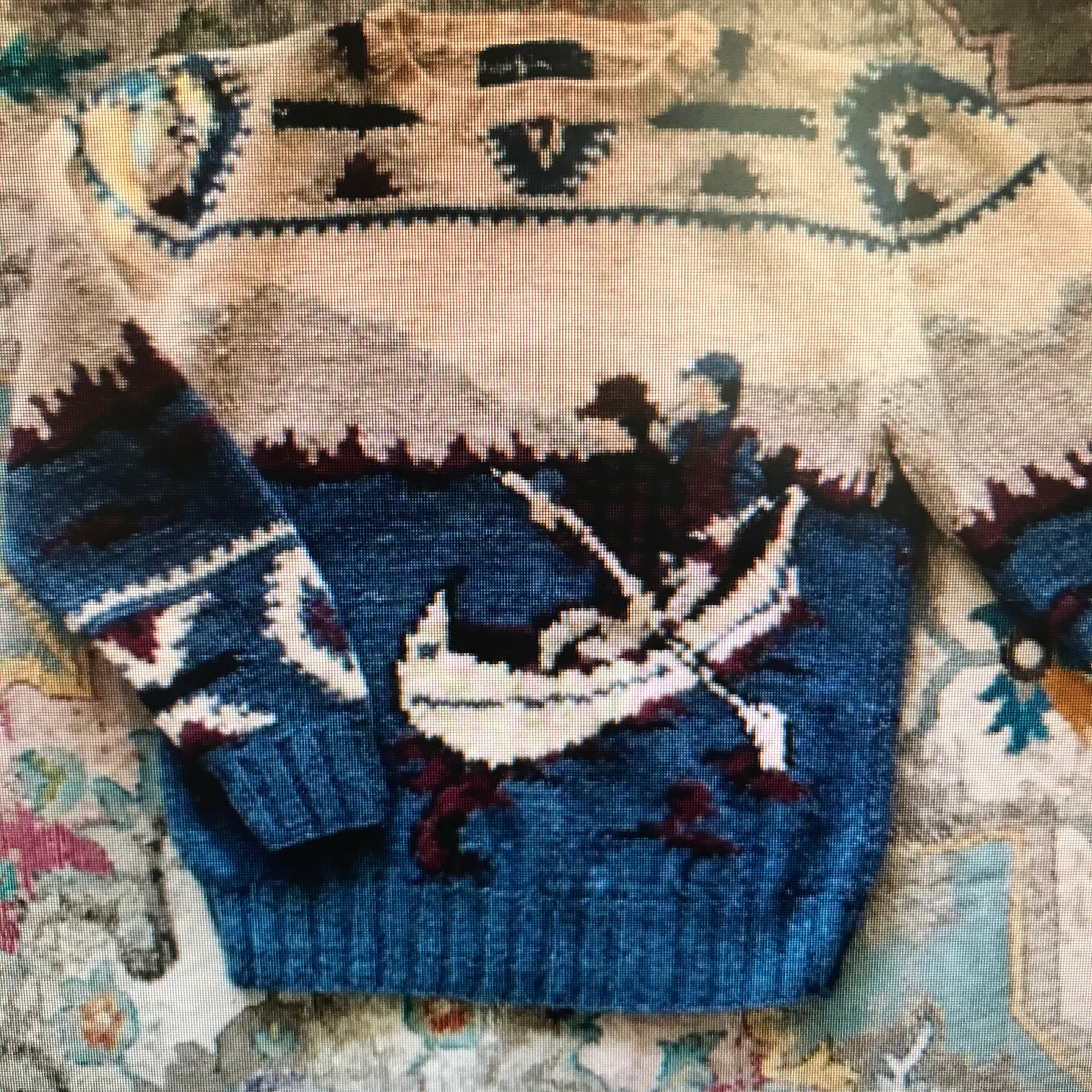 Ralph Lauren／ヴィンテージタイ／モチーフ／刺繍／ネイビー Ralph Lauren - Ralph Lauren／ヴィンテージタイ／モチーフ／刺繍