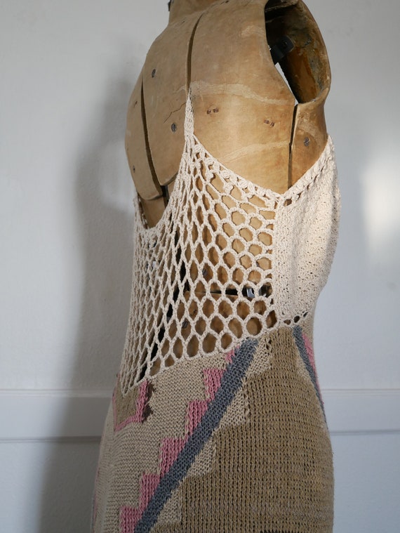 Vintage Ralph Lauren Dress Hand Knit Dress Indian Blanket - Etsy