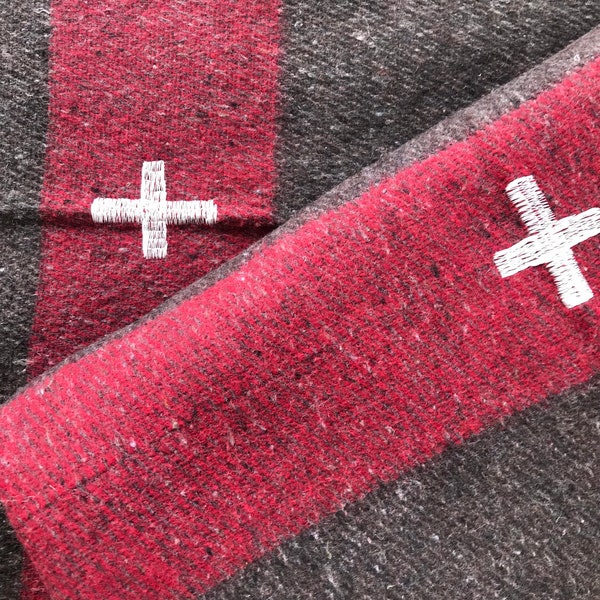 Swiss Army Style Blanket Army surplus blanket, Outdoors, Camping, Picnic Blanket, Wool blanket