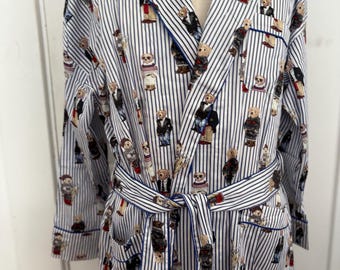 Ralph Lauren Polo Bear Robe Ski Snow Beach  Coat Southwestern Western Shawl Collar Duster