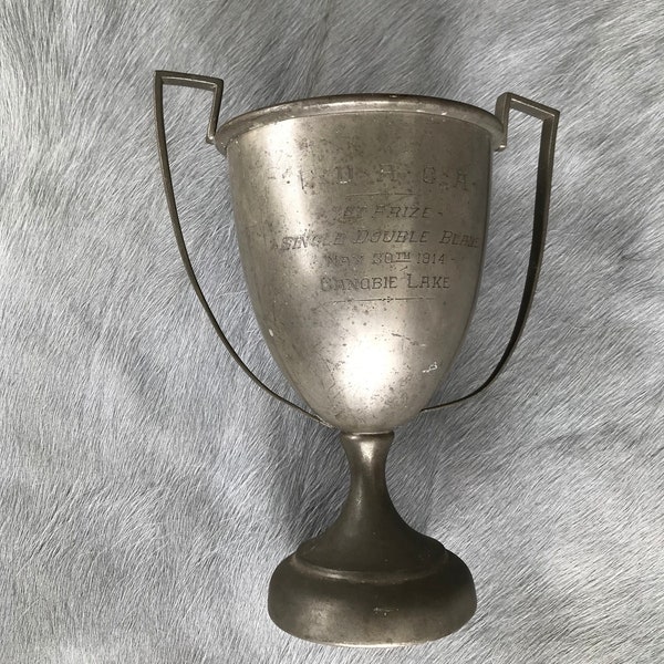 Antique Silver Trophy Cup Canobie Lake New Hampshire Ist Prize Memorabilia