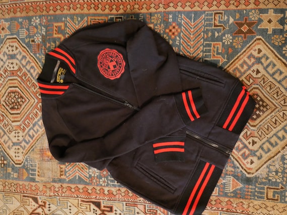 Vintage Rogues Gallery Maine Bomber Track Jacket,… - image 1