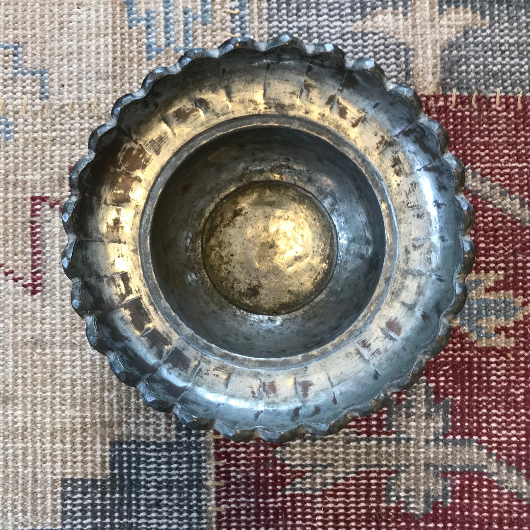 Tin Bowl Decatur Antique Copper Bowl Tribal Bowl Metal Tinwork Copper Over Tin Metal ...