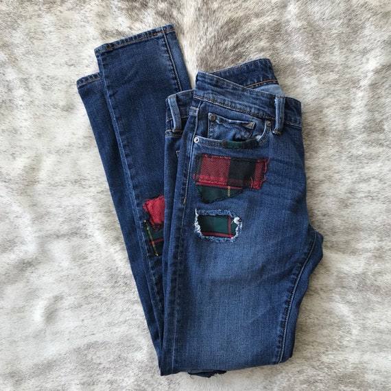 Ralph lauren tartan jeans sales