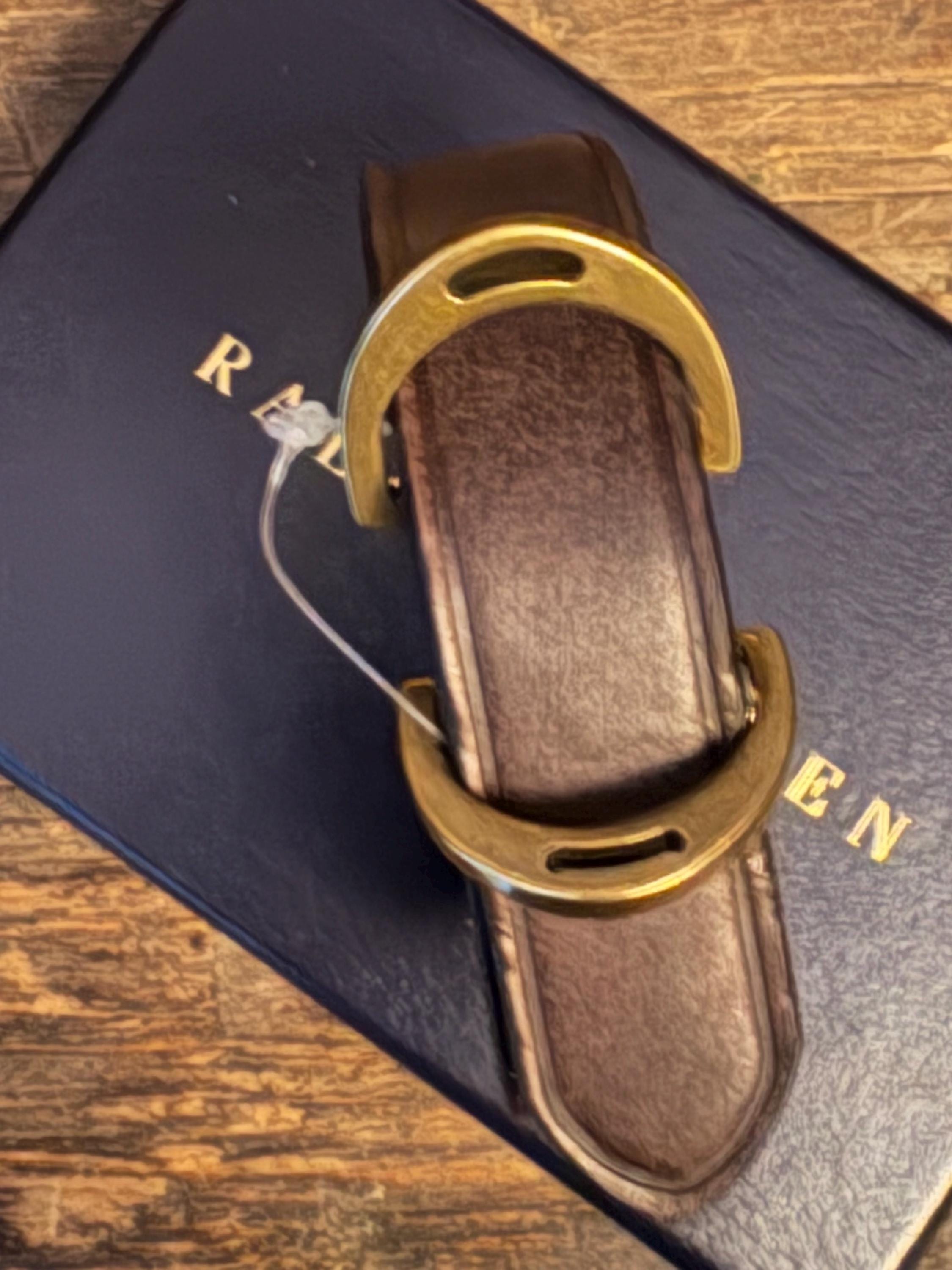 VINTAGE RALPH LAUREN LEATHER AND SOLID BRASS  BELT  SIZE S /37\'\' BLACK ARGENTINA vintage ralph lauren belt products for sale | eBay main image 4