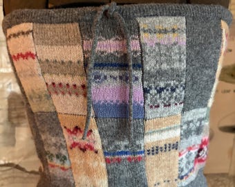Ralph Lauren Patchwork Sweater Camisole  Fair isle Nordic Scandinavian Ski Wool