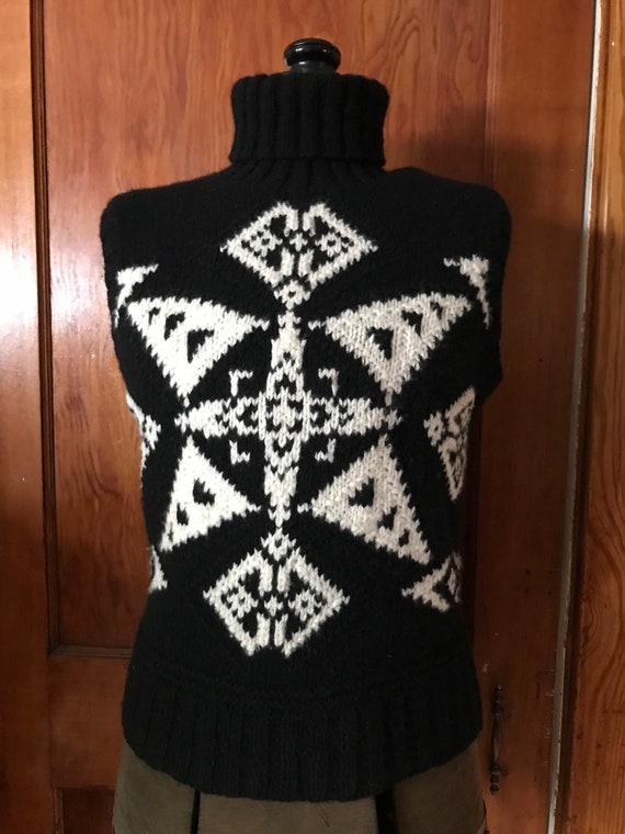 Vintage Ralph Lauren Hand knit Sweater Wool Cashm… - image 1