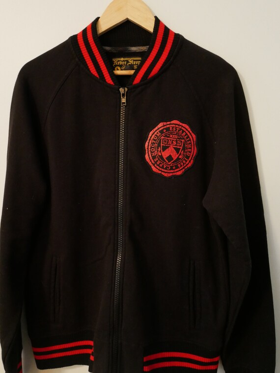Vintage Rogues Gallery Maine Bomber Track Jacket,… - image 3