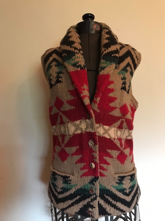 80s knit vest Ralph Lauren - Gem