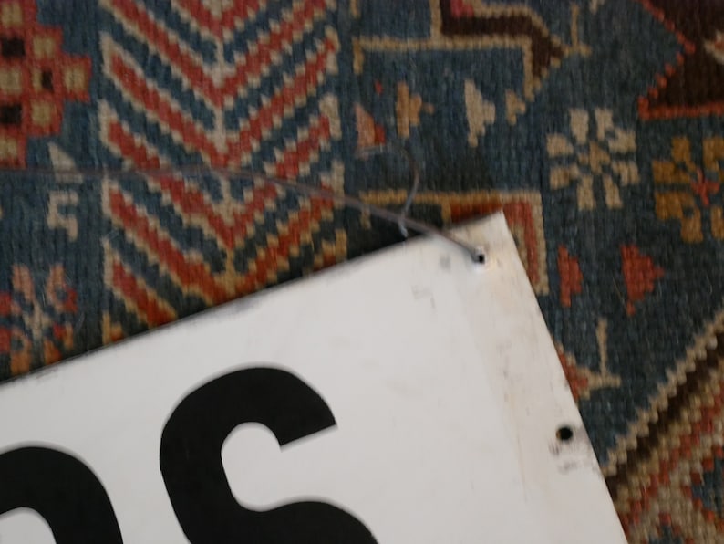 Antique Metal Sign Enamel Cut Flowers, Florist Industrial Sign Metal ...