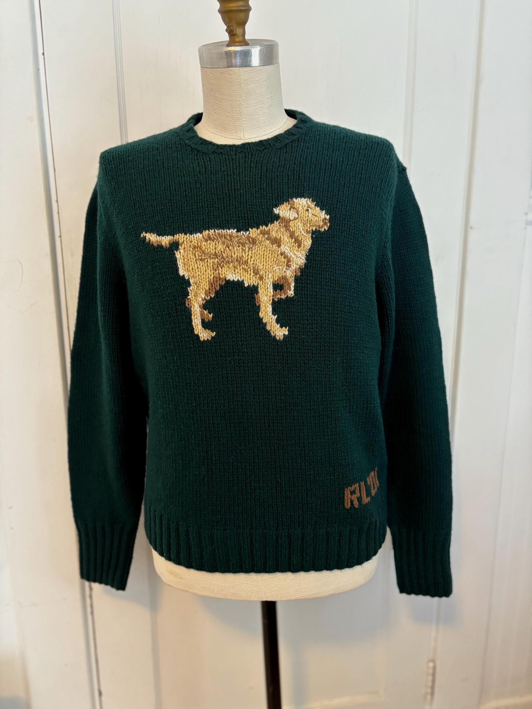 Hand Knit Ralph Lauren Dog Sweaters Polo Ralph Lauren Dog Sweater