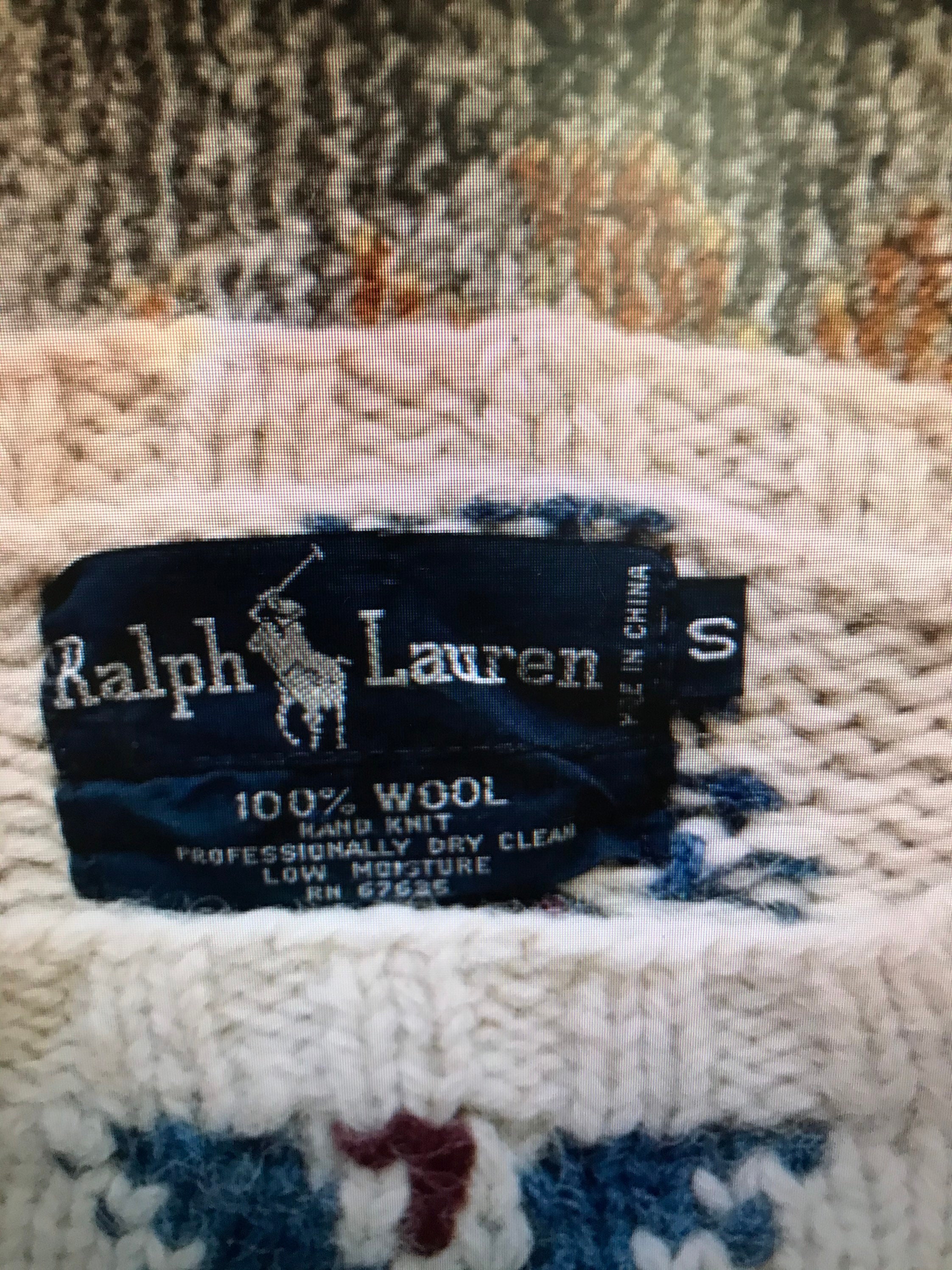 トップス 90s polo ralph lauren canoe hand knit Vintage Ralph Lauren Hand Knit Sweater Canoe Nautical