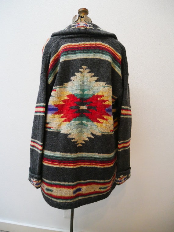 Vintage Ralph Lauren Sweater Hand knit Cardigan Tr