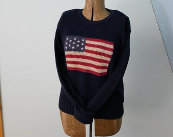 pink pony flag cotton jumper