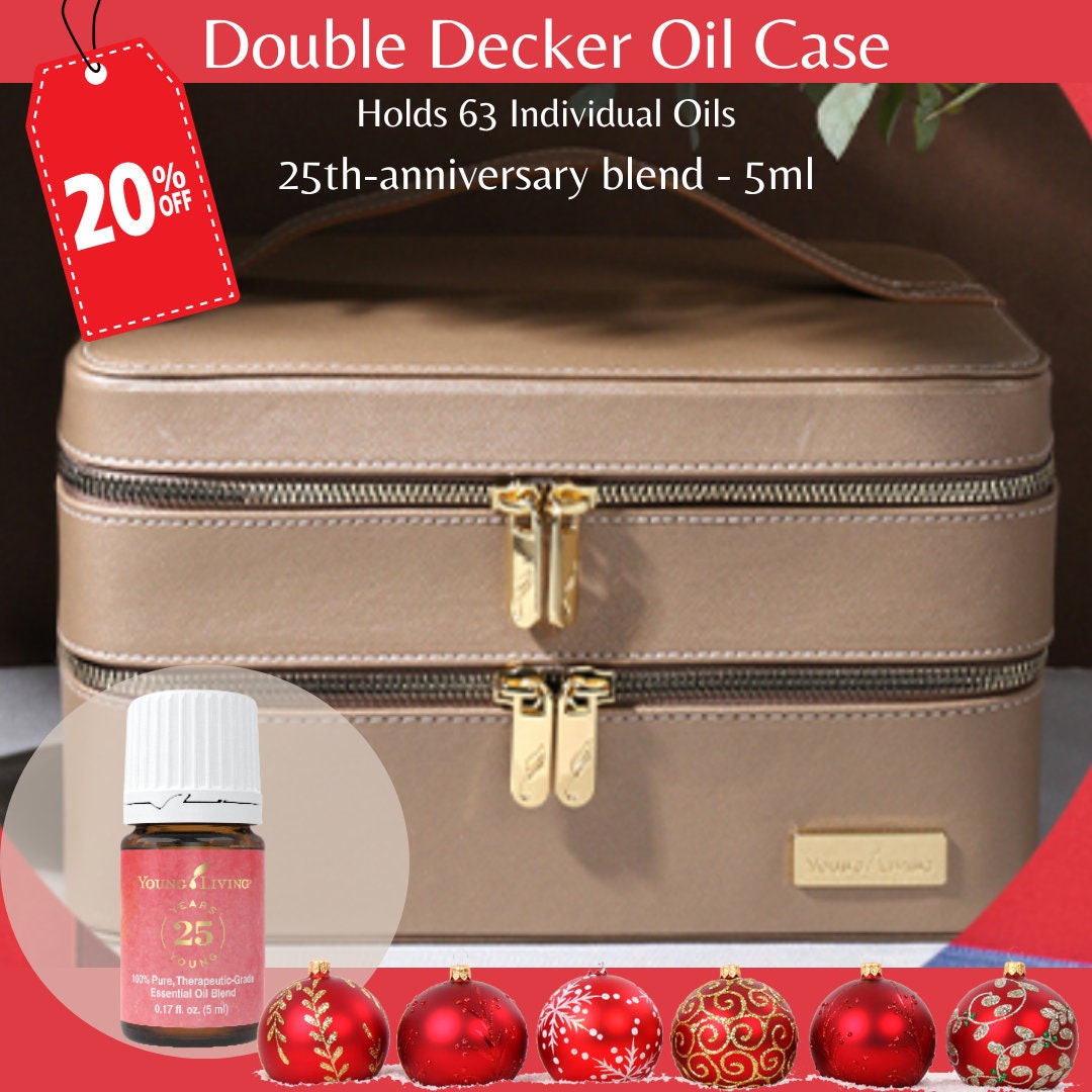 Young Living Double Decker Oil Case + 25th Anniversary Blend 5ml