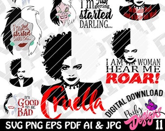 Free Free 58 Disney Villains Svg Cruella Deville Svg SVG PNG EPS DXF File