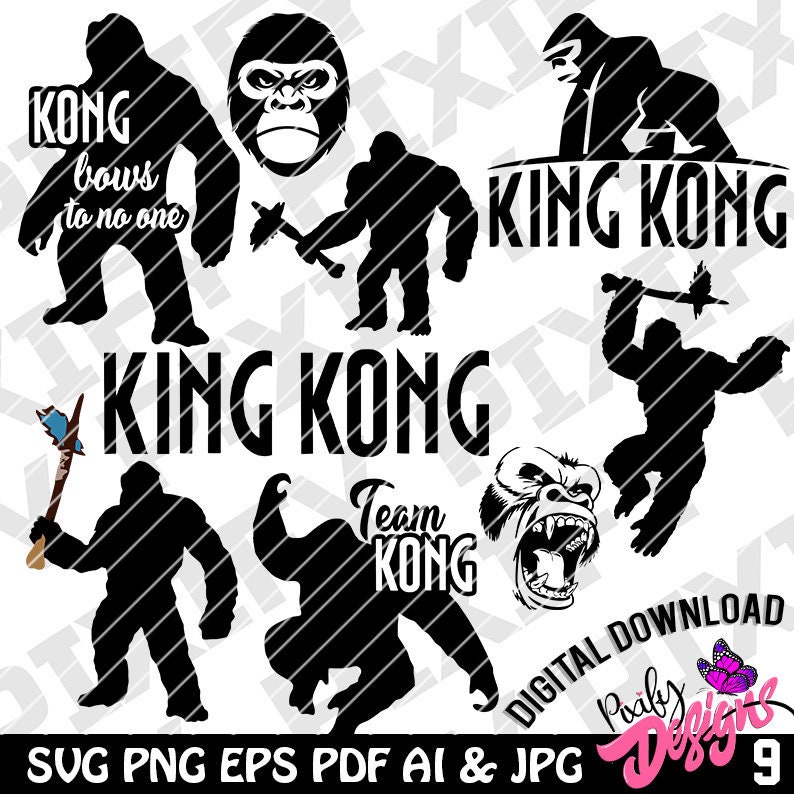 Download Godzilla vs Kong SVG King Kong svg Kong Bows to No One ...