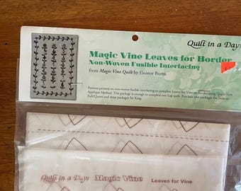 Quilt in a Day-Magic Vine Leaves for Border on Non-Woven Fusible Interfacing-MIP