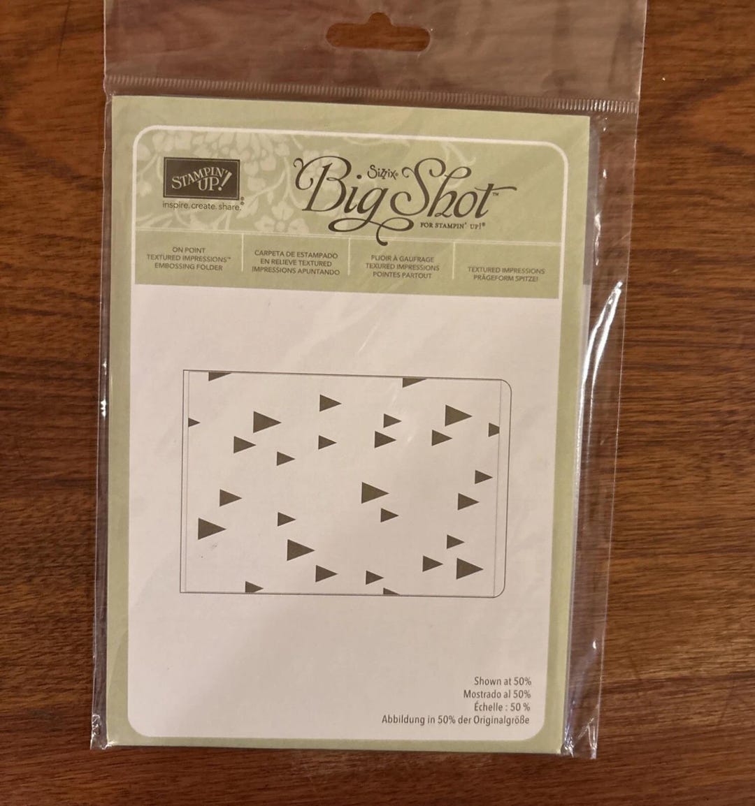 Stampin' up Sizzix Big Shot Textured Impressions Embossing Folder ...