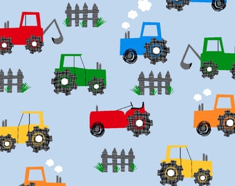 Tractors Custom Cuts Available Comfy Flannel Prints Cuts Will be Continuous 100/% Cotton FLANNEL Fabric Gray Sold by the Yard