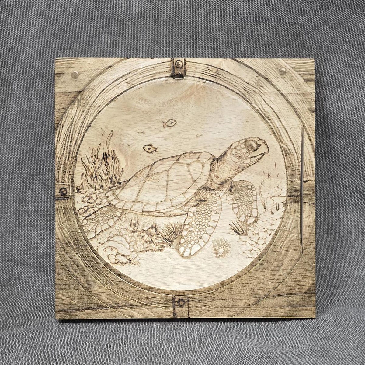 Ulu Cutting Board - Sea Turtle Engraved Nautical Decor - Etsy